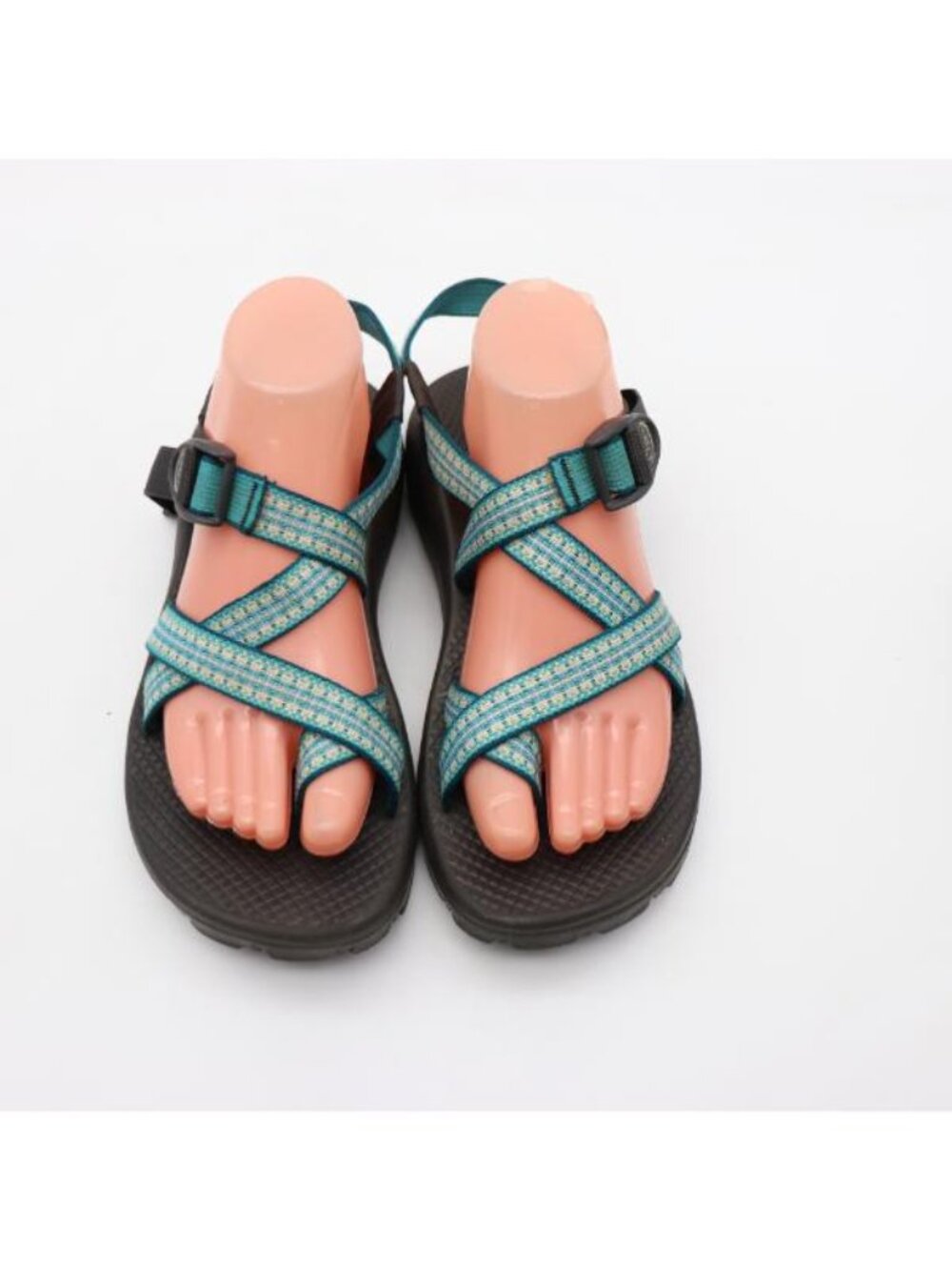Chaco Z/2 Strap Sandals Women's Size 9 Blue White Sandals Adjustable Straps - Picture 2 of 9